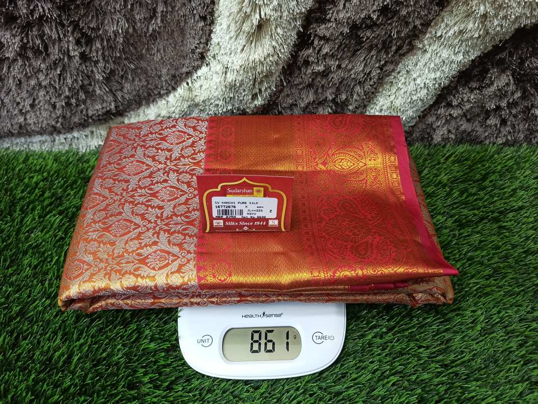 Pure Kanchipuram Silk Saree.