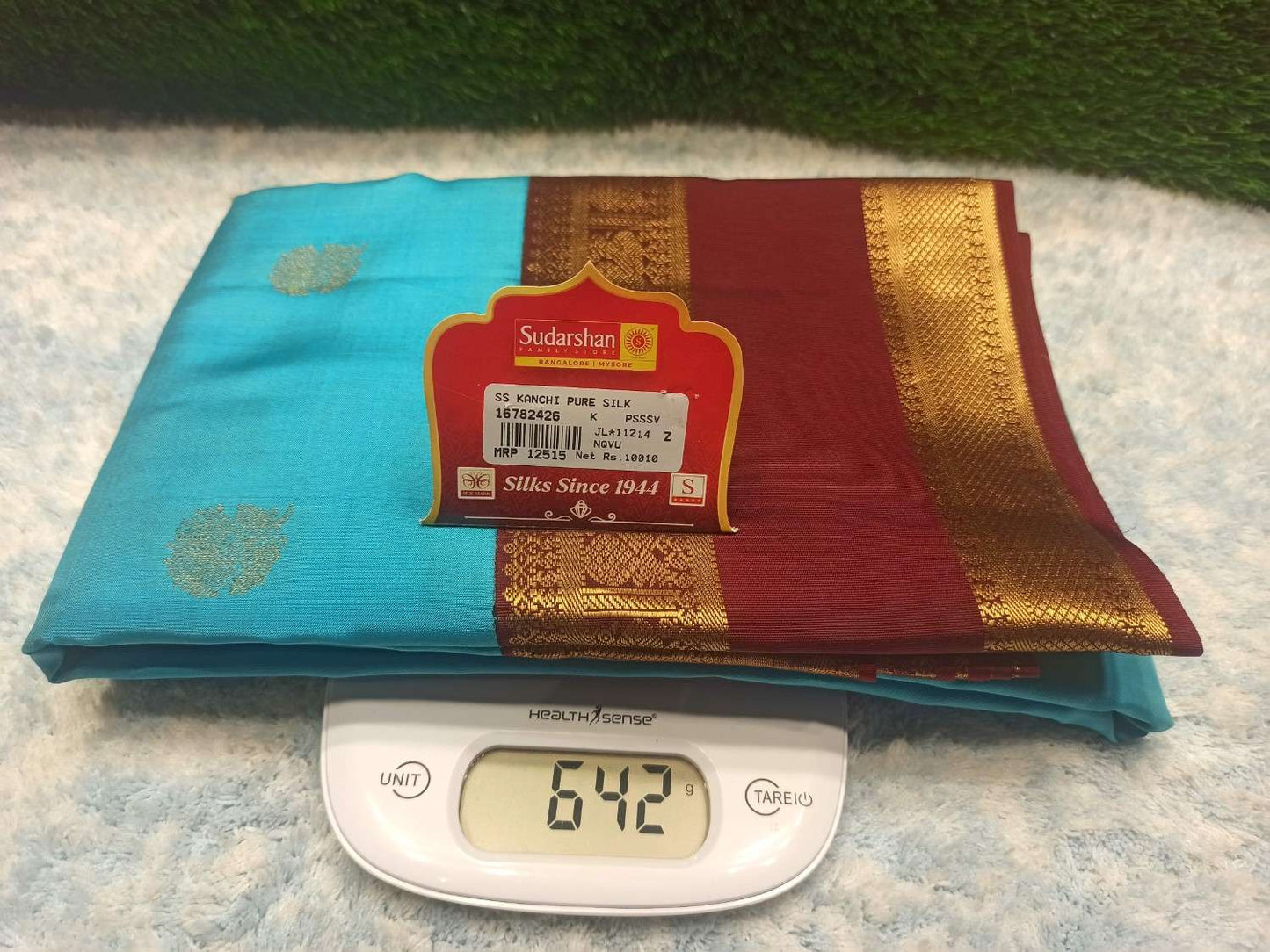 Pure Kanchipuram Silk Saree.