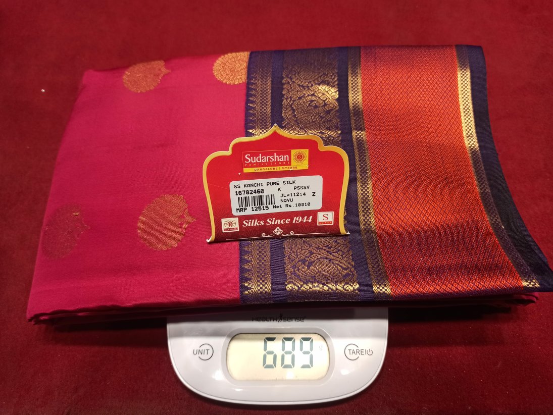 Pure Kanchipuram Silk Saree.