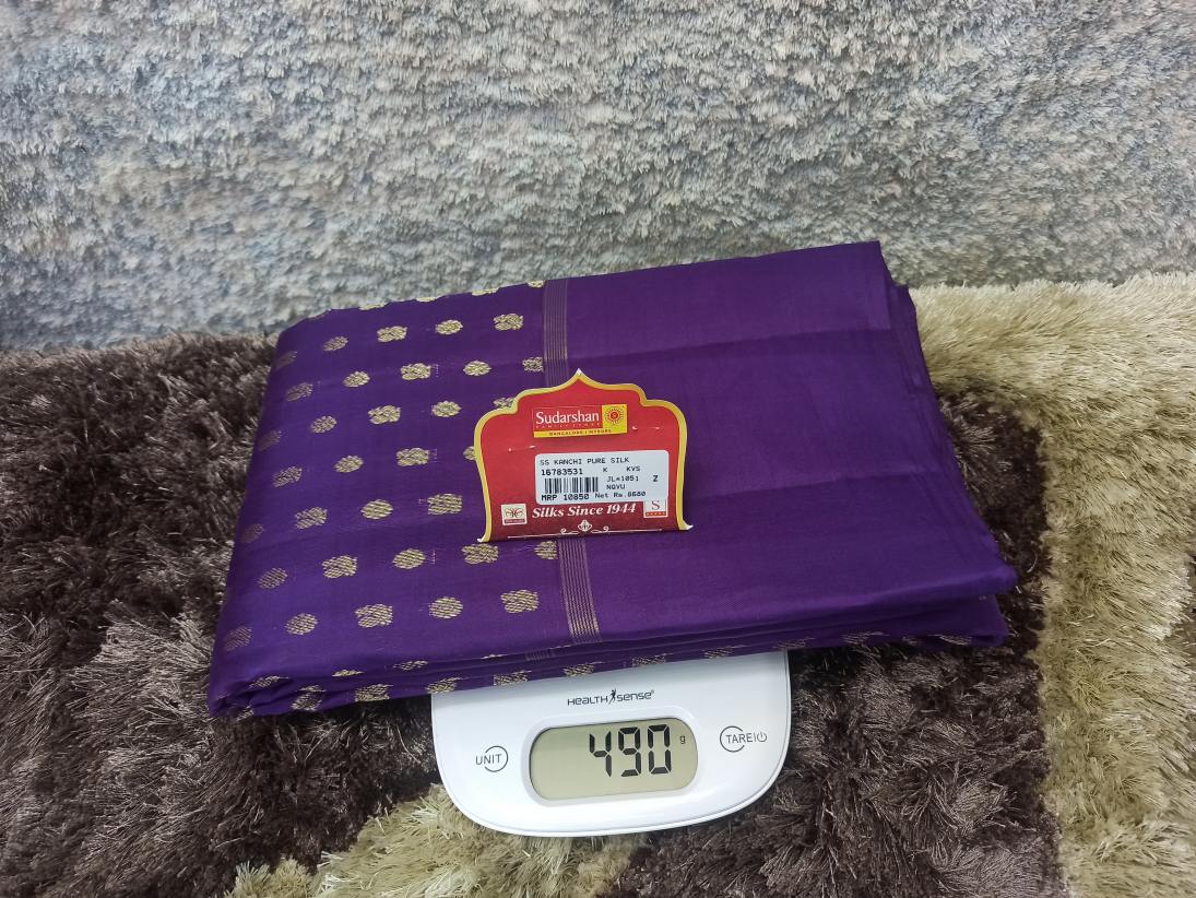 Pure Kanchipuram Silk Saree.