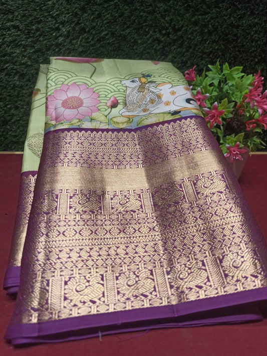 Pure Kanchipuram Silk Saree.