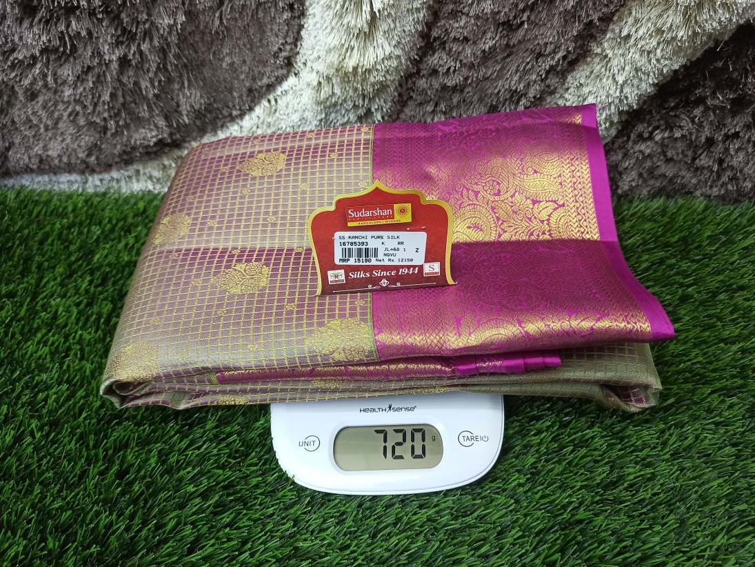 Pure Kanchipuram Silk Saree.