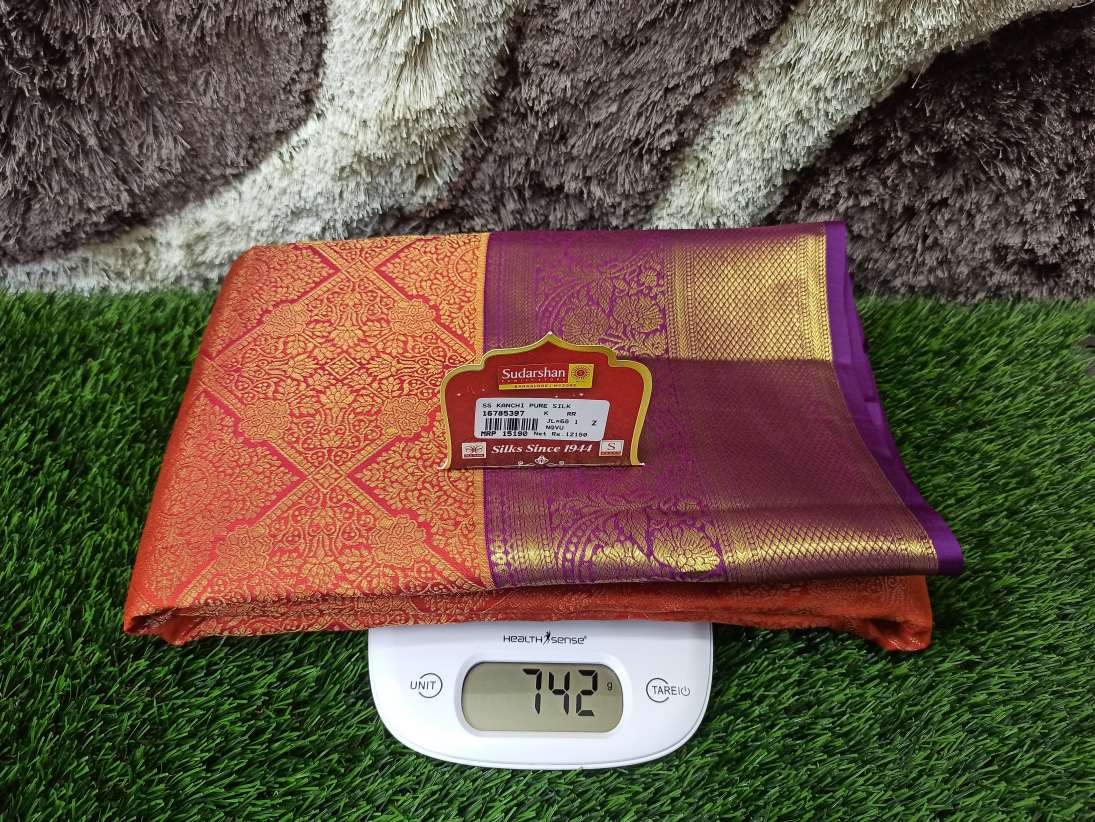 Pure Kanchipuram Silk Saree.
