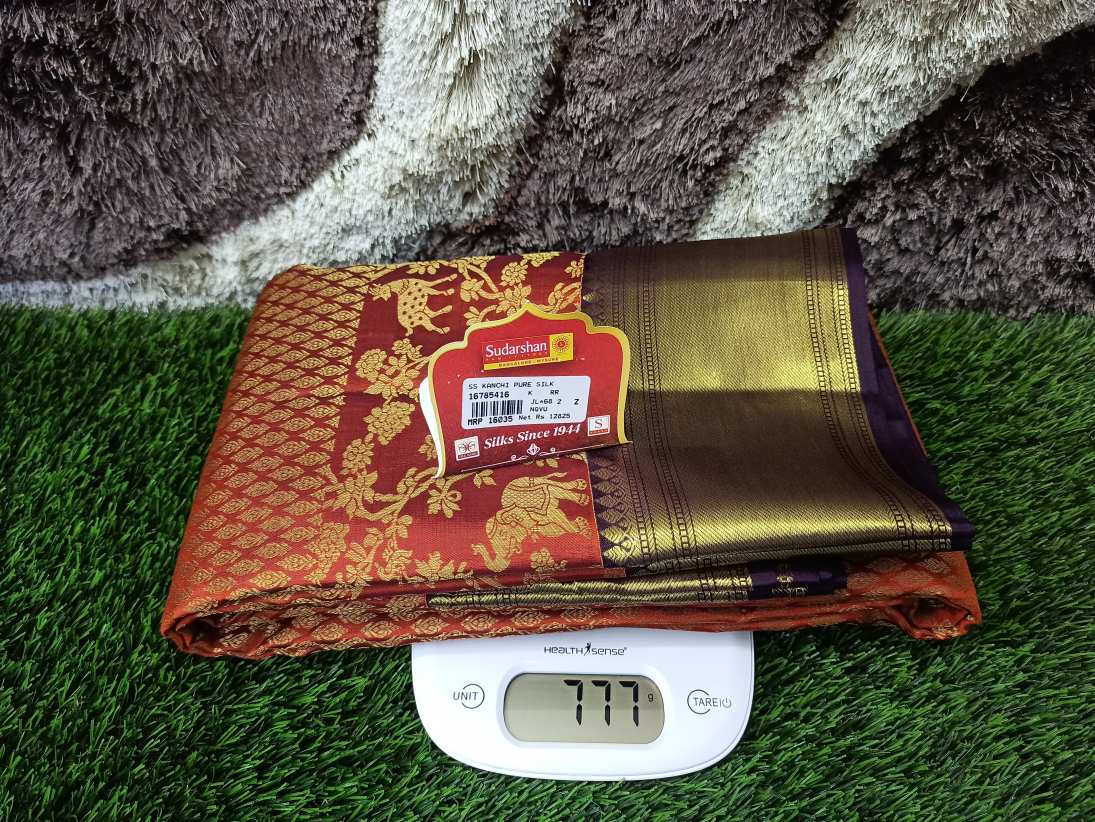 Pure Kanchipuram Silk Saree.