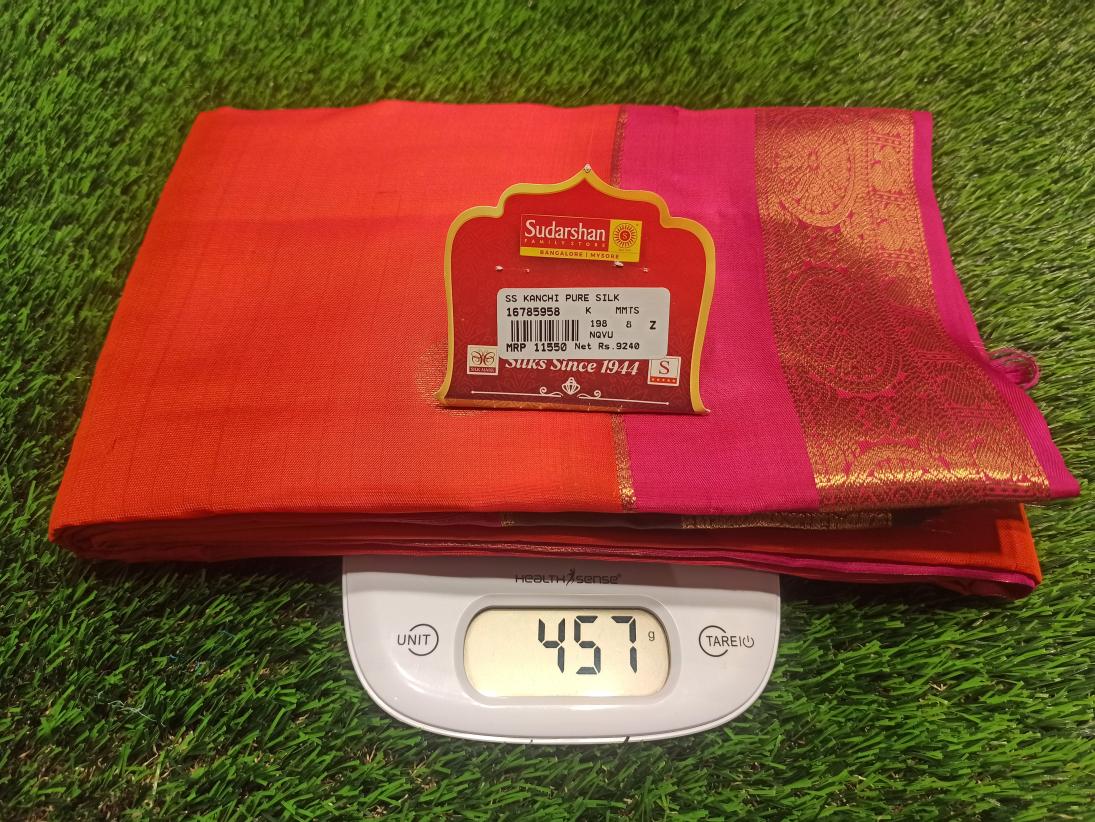 Pure Kanchipuram Silk Saree.