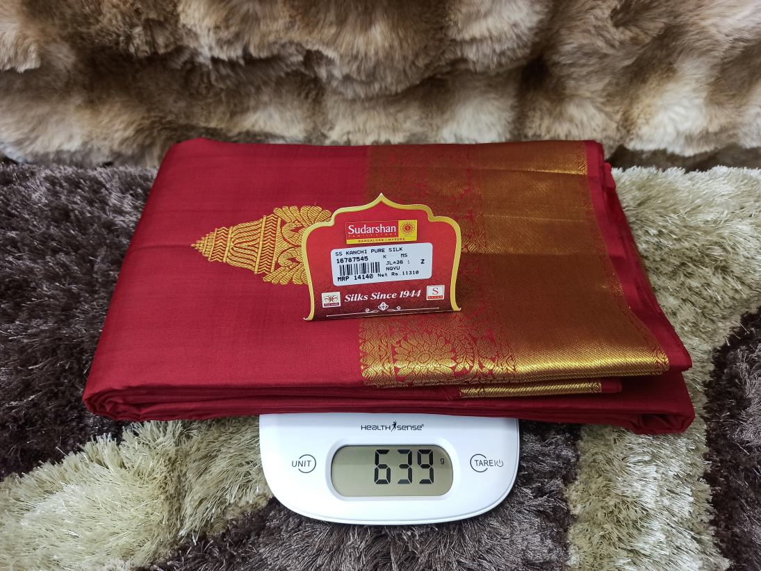 Pure Kanchipuram Silk Saree.