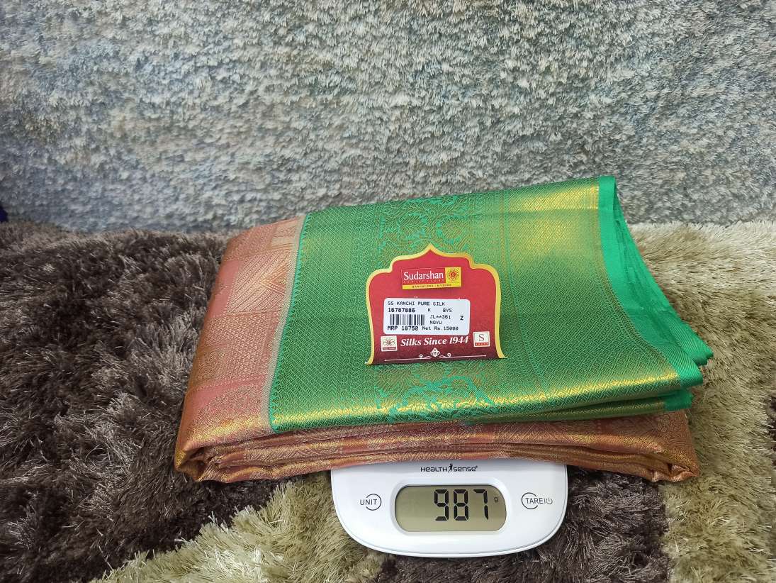 Pure Kanchipuram Silk Saree.