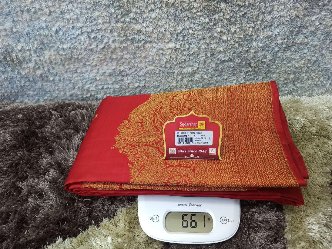 Pure Kanchipuram Silk Saree.