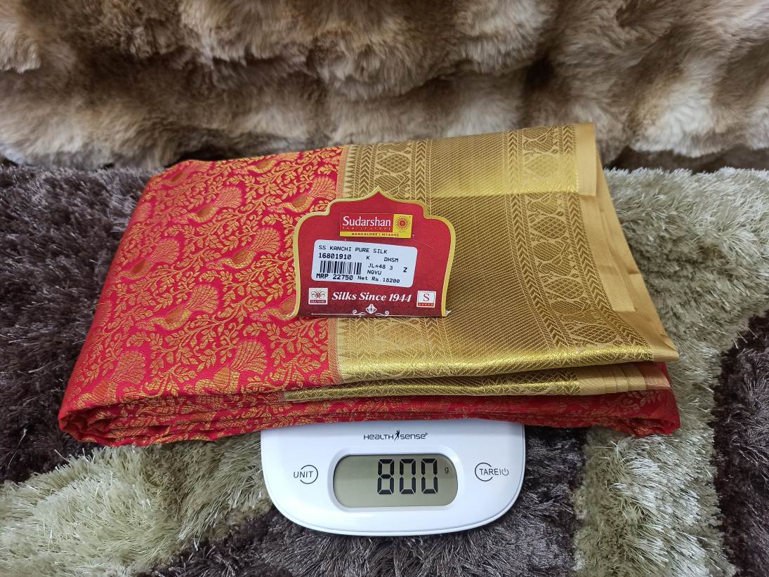 Pure Kanchipuram Silk Saree.