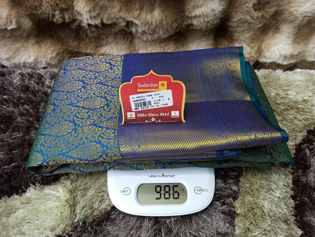 Pure Kanchipuram Silk Saree.