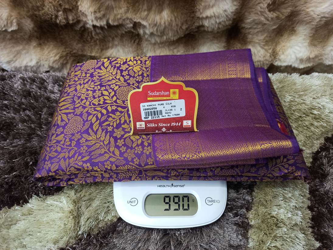 Pure Kanchipuram Silk Saree.