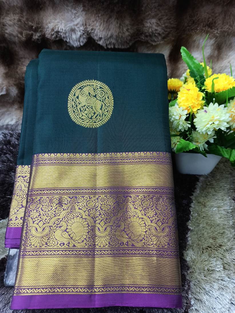 Pure Kanchipuram Silk Saree.