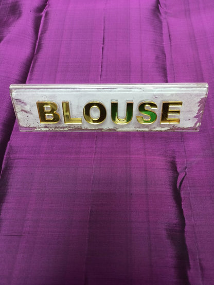 Pure Kanchipuram Silk Saree.