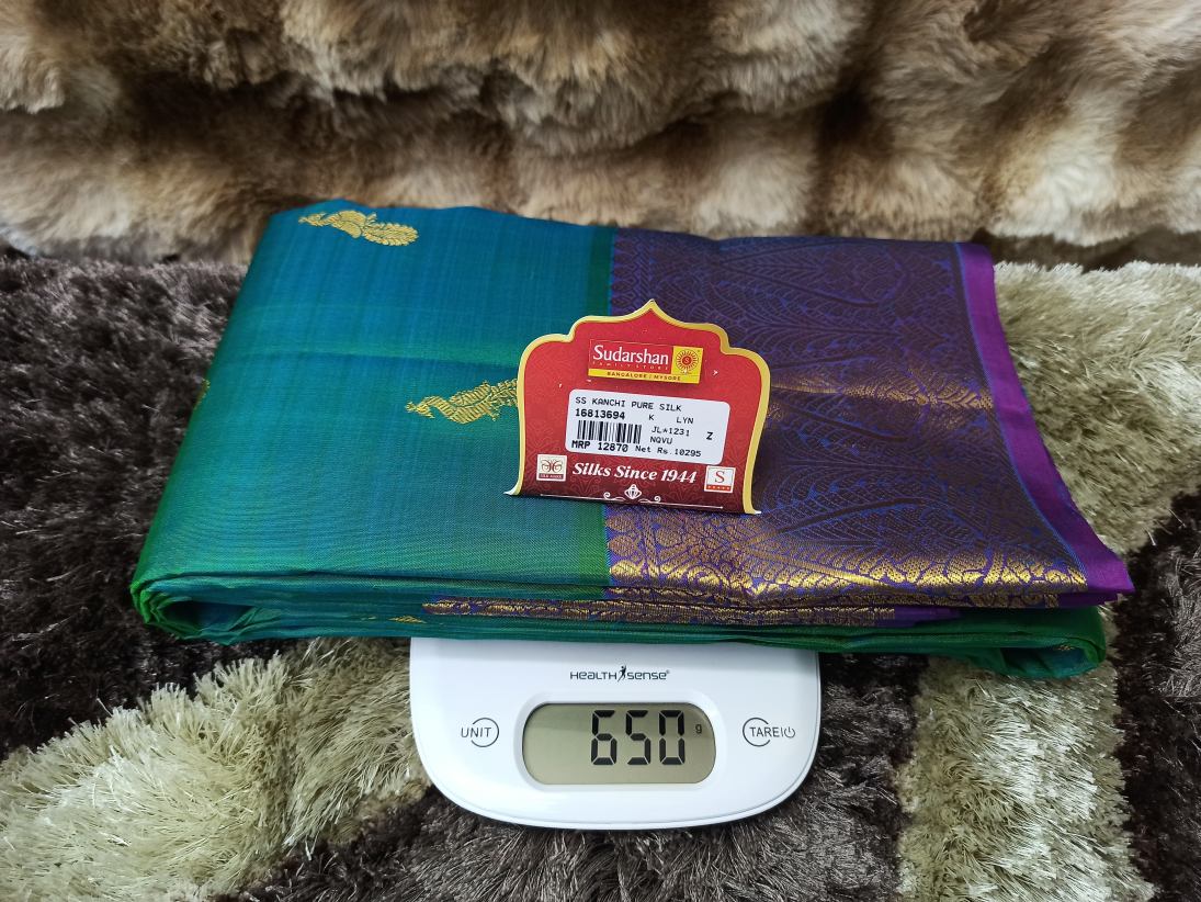 Pure Kanchipuram Silk Saree.