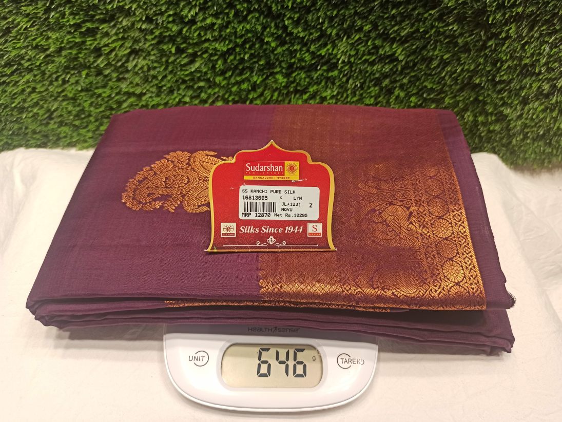 Pure Kanchipuram Silk Saree.