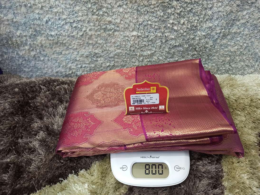 Pure Kanchipuram Silk Saree.