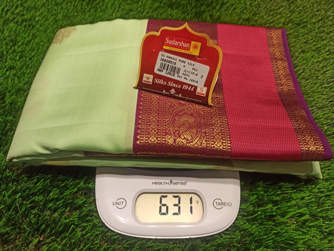 Pure Kanchipuram Silk Saree.