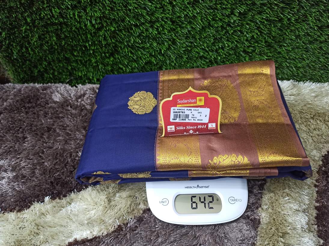 Pure Kanchipuram Silk Saree.