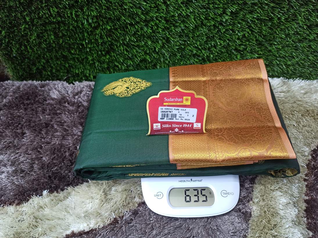 Pure Kanchipuram Silk Saree.