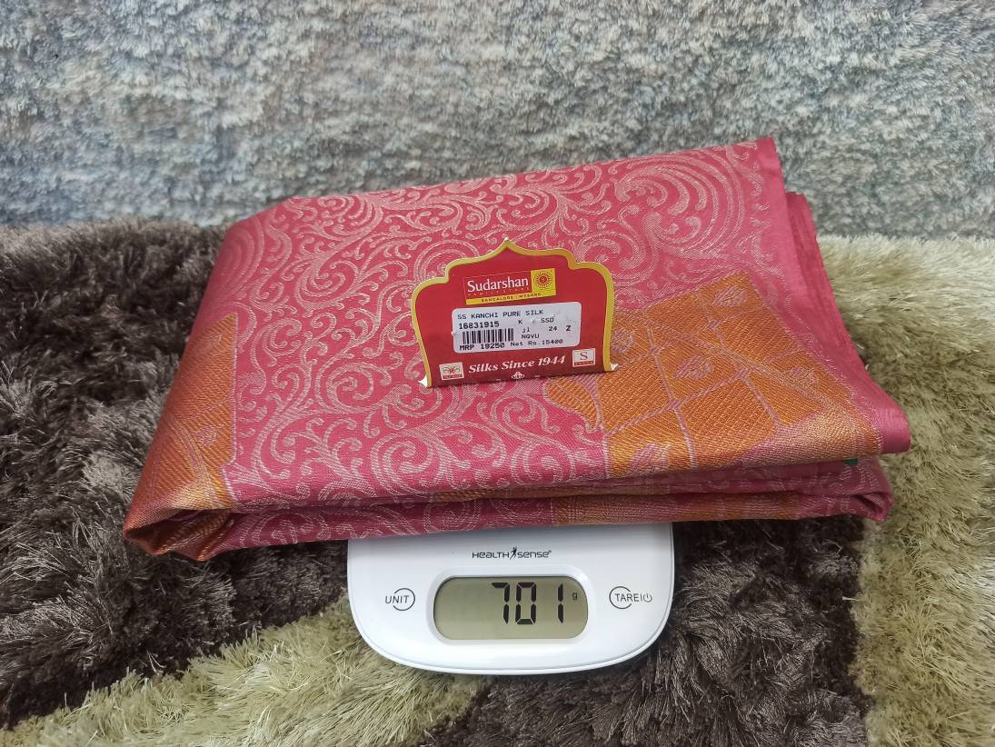 Pure Kanchipuram Silk Saree.