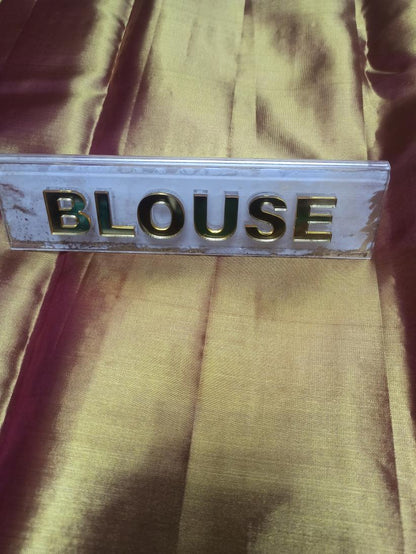 Pure Kanchipuram Silk Saree.