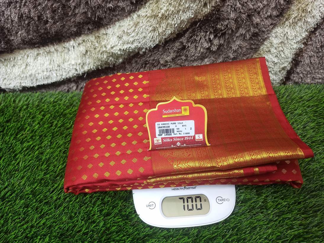 Pure Kanchipuram Silk Saree.