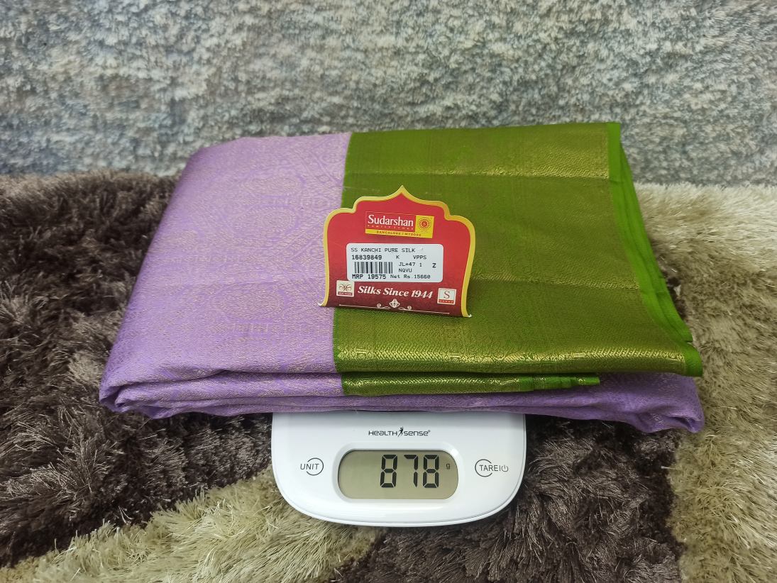 Pure Kanchipuram Silk Saree.