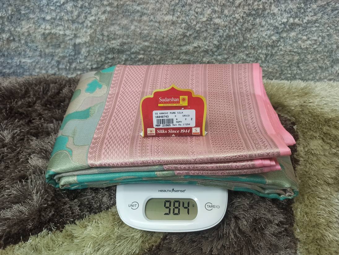 Pure Kanchipuram Silk Saree.