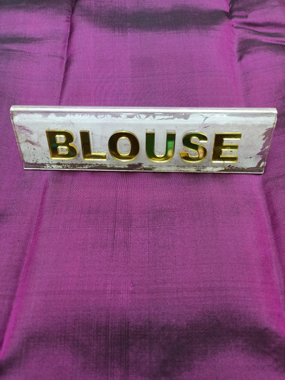 Pure Kanchipuram Silk Saree.