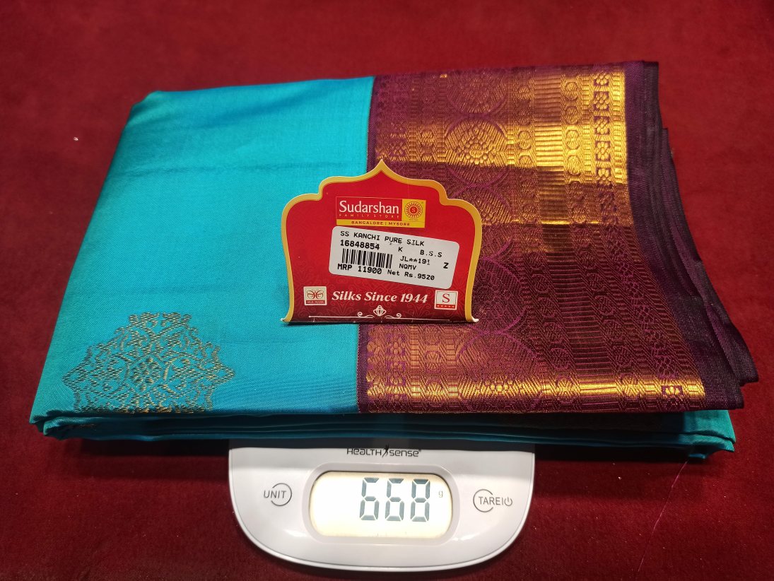 Pure Kanchipuram Silk Saree.