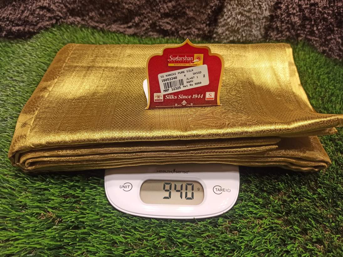 Pure Kanchipuram Silk Saree.