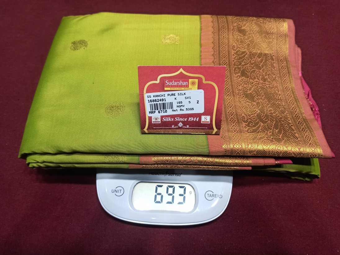 Pure Kanchipuram Silk Saree.