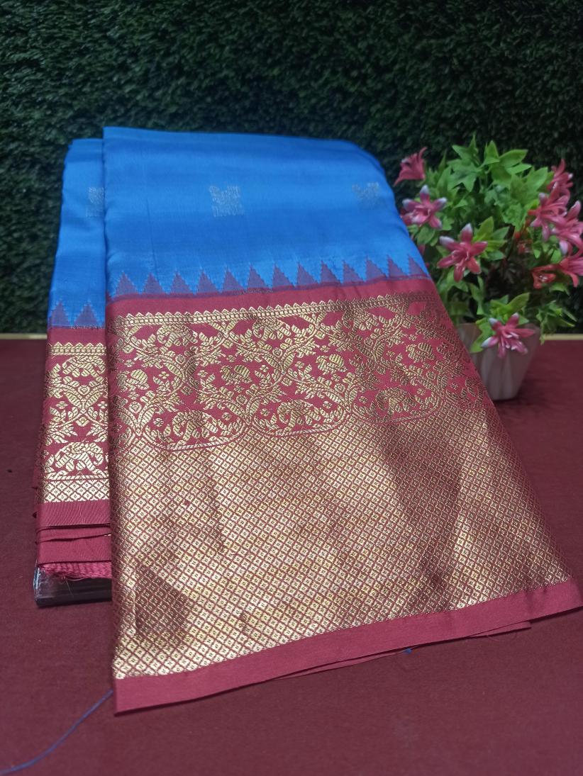 Pure Kanchipuram Silk Saree.