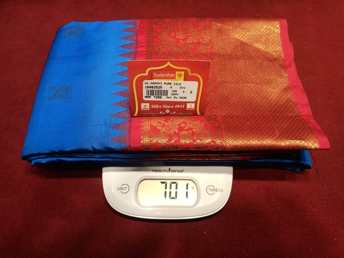 Pure Kanchipuram Silk Saree.