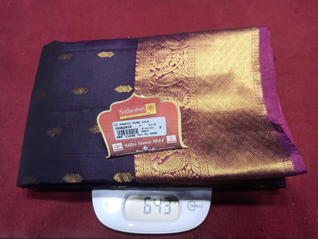 Pure Kanchipuram Silk Saree.