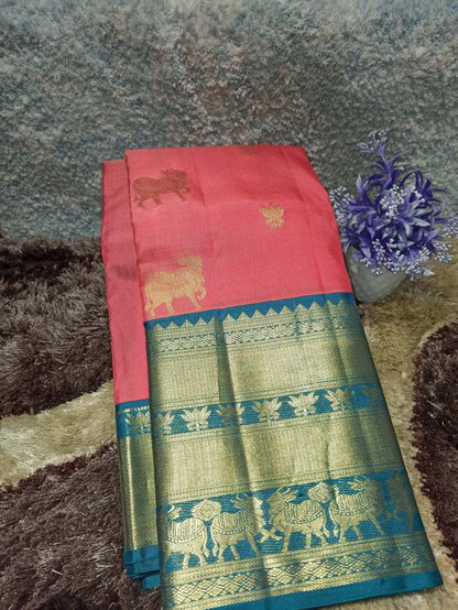Pure Kanchipuram Silk Saree.