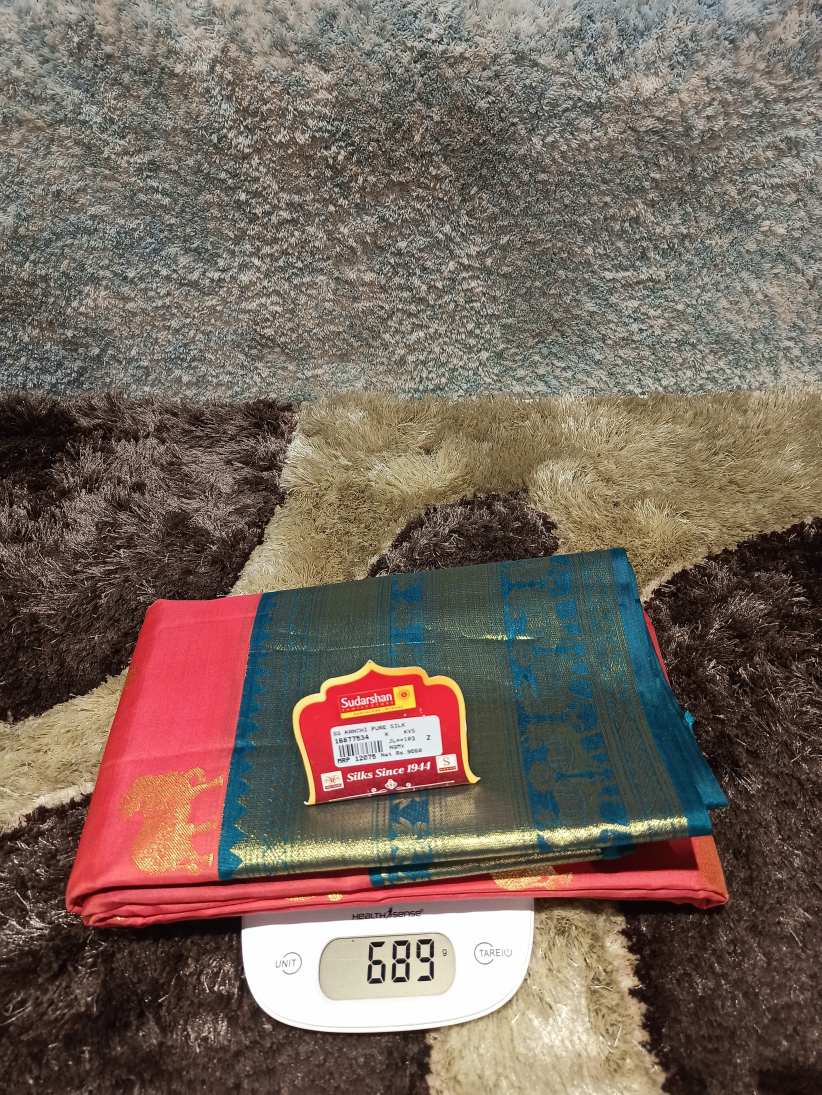 Pure Kanchipuram Silk Saree.