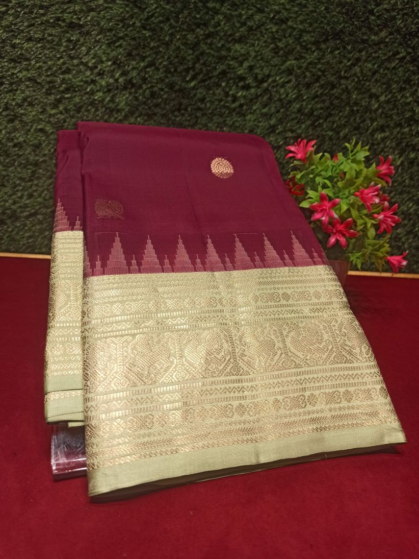 Pure Kanchipuram Silk Saree.