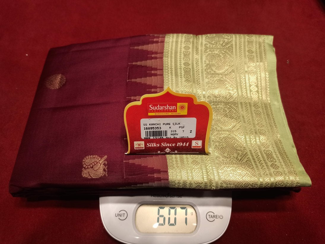 Pure Kanchipuram Silk Saree.