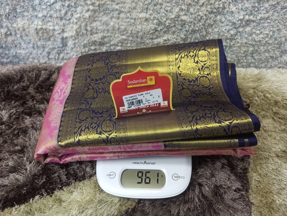 Pure Kanchipuram Silk Saree.