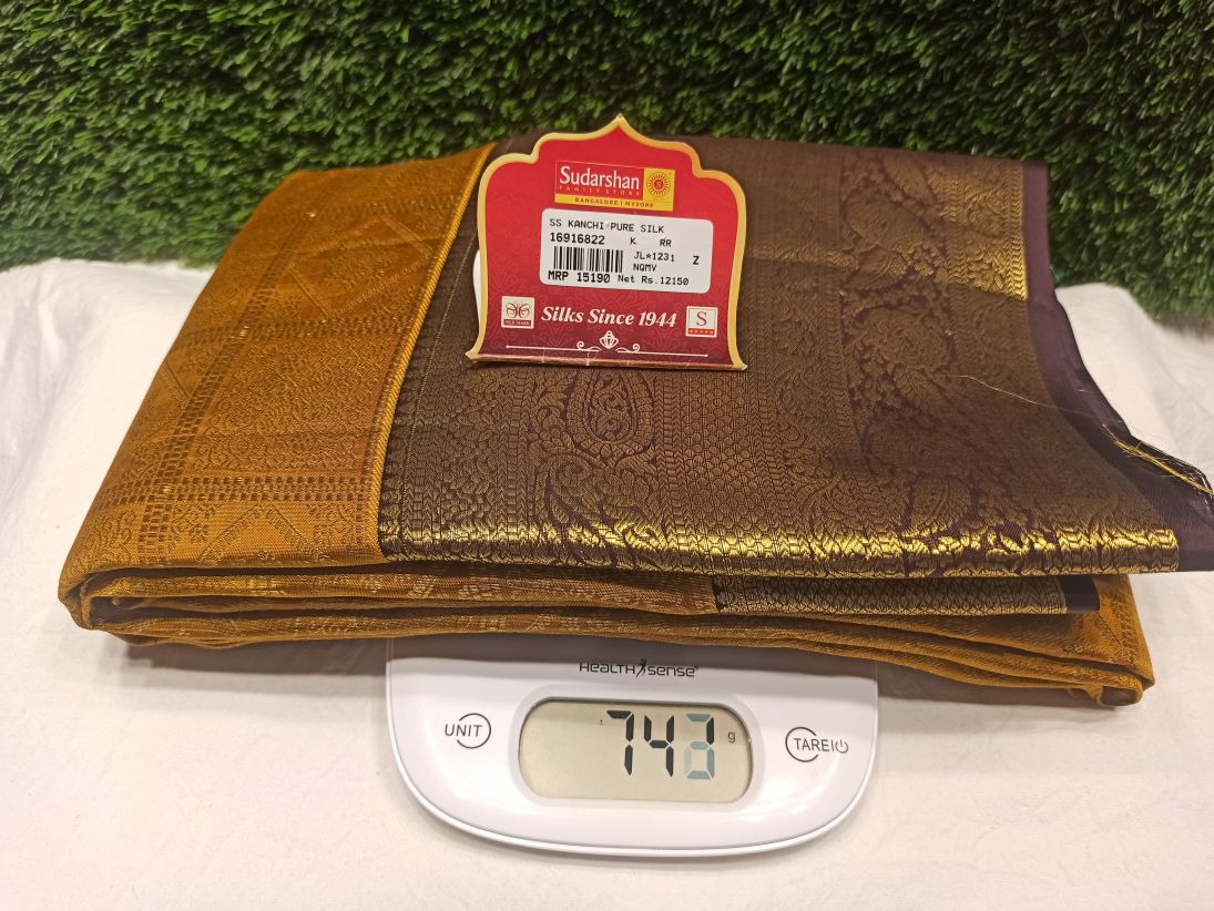 Pure Kanchipuram Silk Saree.