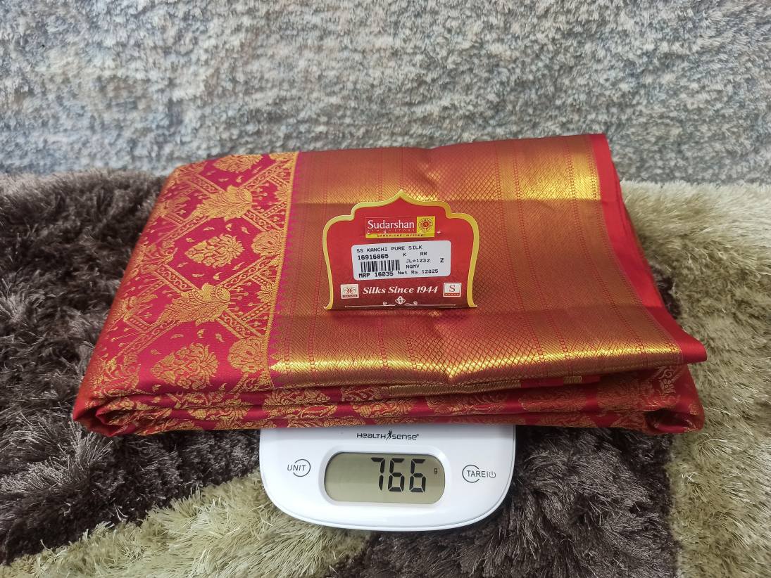 Pure Kanchipuram Silk Saree.