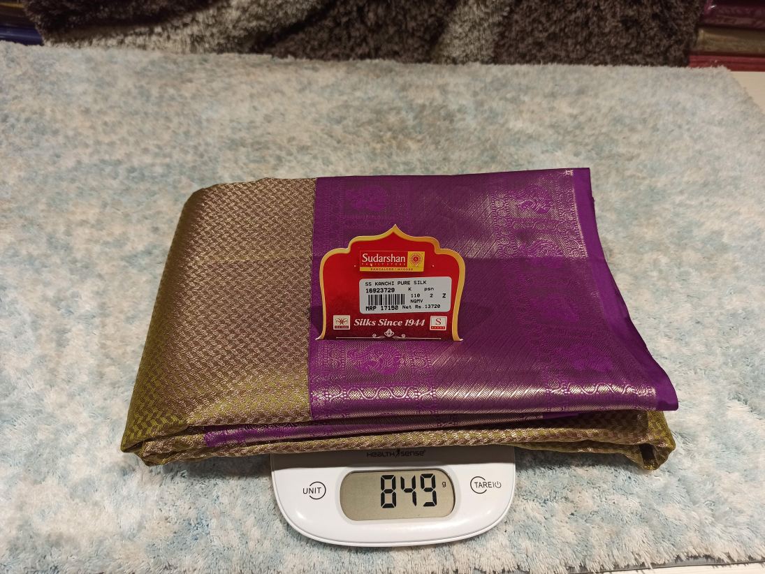 Pure Kanchipuram Silk Saree.