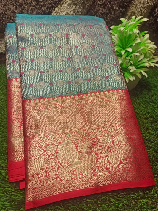 Pure Kanchipuram Silk Saree.
