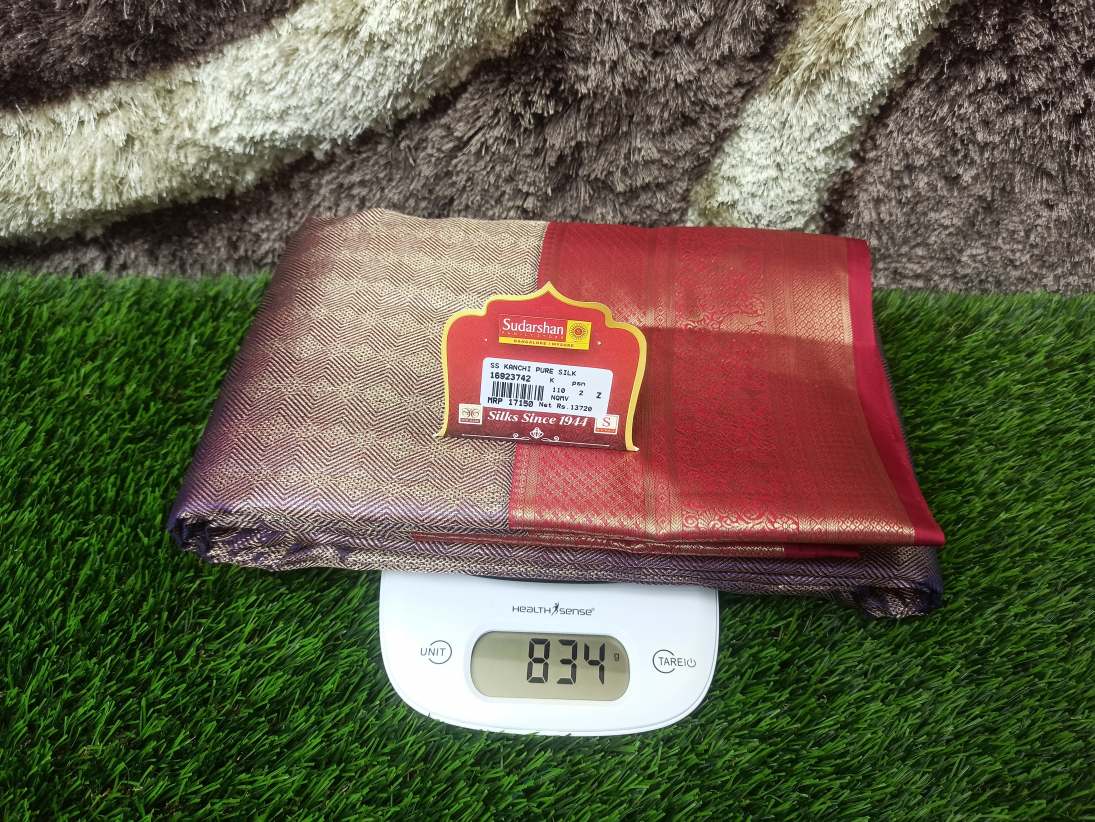 Pure Kanchipuram Silk Saree.