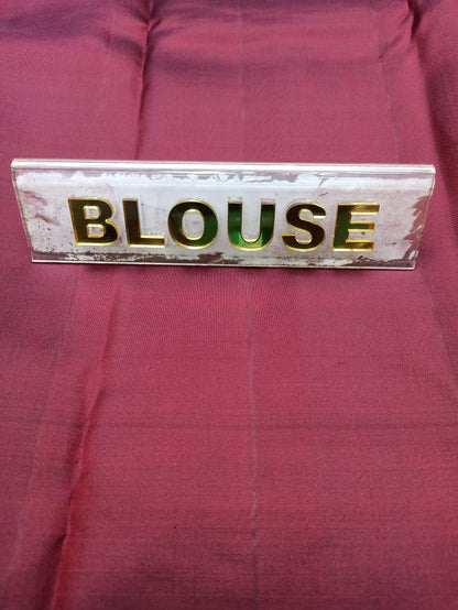 Pure Kanchipuram Silk Saree.