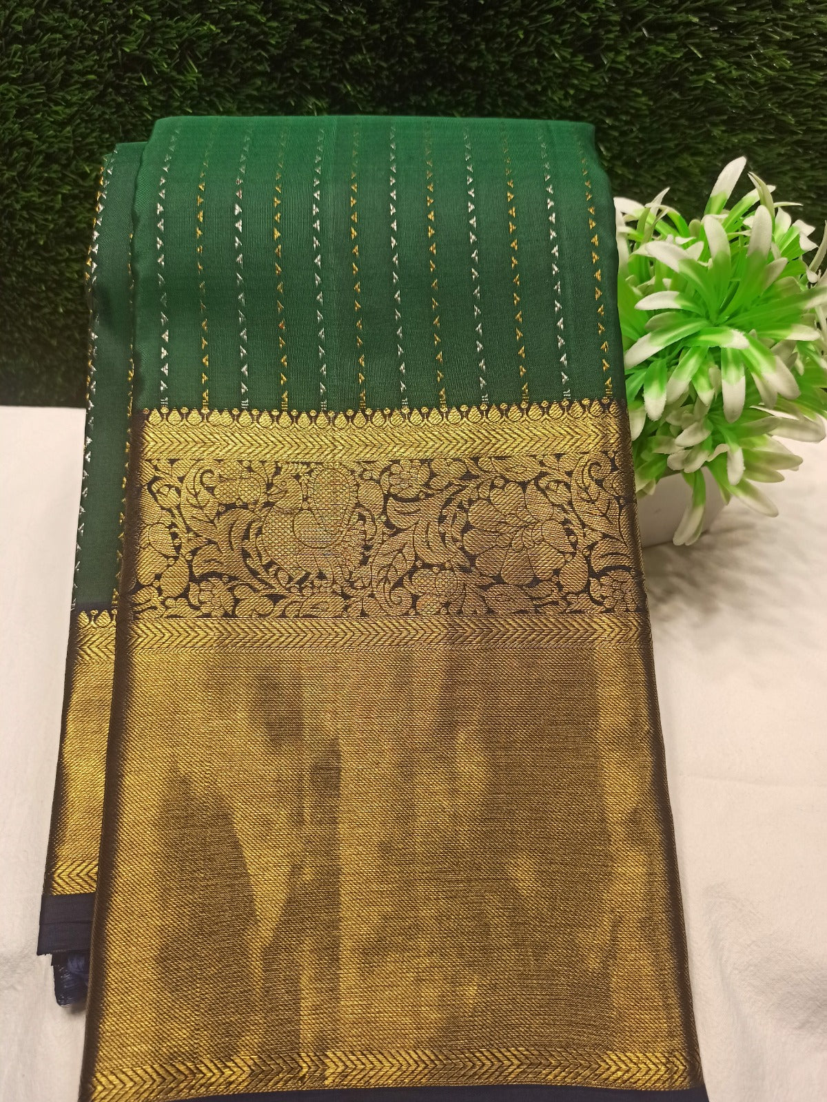 Pure Kanchipuram Silk Saree.