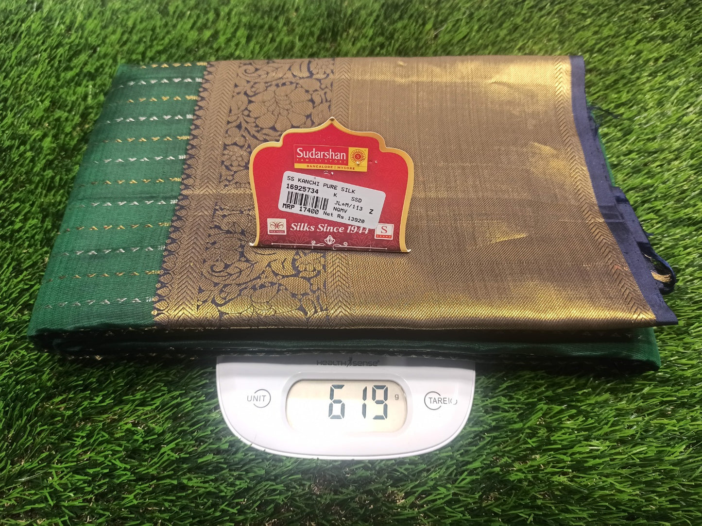 Pure Kanchipuram Silk Saree.