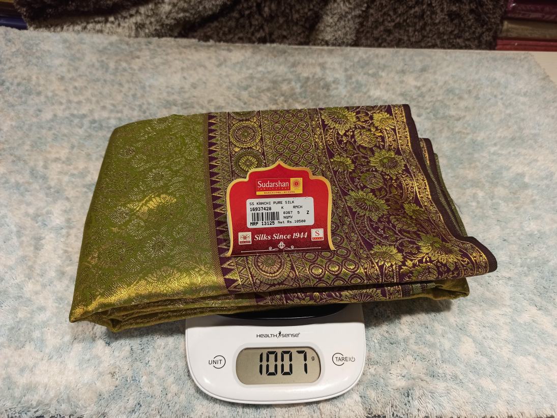 Pure Kanchipuram Silk Saree.