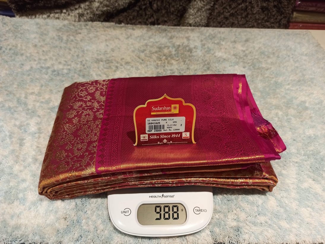 Pure Kanchipuram Silk Saree.